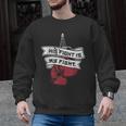 His Fight Is My Fight Muay Thai Kickboxer Fan Boxing Men Graphic Sweatshirt, trending gift His Fight Is My Fight Muay Thai Kickboxer Fan Boxing Men Graphic Sweatshirt, trending gift