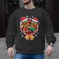 Gingerbread Cookies Christmas Fighting Muay Thai Men Graphic Sweatshirt, trending gift