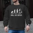 Grill Eat Repeat BBQ Dad Evolution Barbecue Men Graphic Sweatshirt, trending gift Grill Eat Repeat BBQ Dad Evolution Barbecue Men Graphic Sweatshirt, trending gift