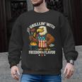 Grillin’ Eagle BBQ Dad 4th Of July Father’s Day Men Graphic Sweatshirt, trending gift