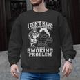 I'm Just A Drinker With A Smoking Problem Grilling BBQ Dad Men Graphic Sweatshirt, trending gift