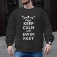 Keep Calm And Swim Fast Butterfly Swimming T-Shirt Men Graphic Sweatshirt, trending gift Keep Calm And Swim Fast Butterfly Swimming T-Shirt Men Graphic Sweatshirt, trending gift
