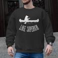 Lake Superior Bear Canoe Upper Peninsula For Yooper Men Graphic Sweatshirt, trending gift