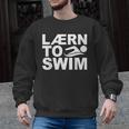Learn To Swim Swimming Graphic Men Graphic Sweatshirt, trending gift Learn To Swim Swimming Graphic Men Graphic Sweatshirt, trending gift