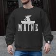 Maine Canoe Kayak Moose USA America Souvenir Men Graphic Sweatshirt, trending gift