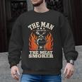 Man Myth Meat Smoker Legend BBQ Dad Men Graphic Sweatshirt, trending gift