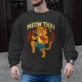 Meow Thai Muay Thai Cat Fighter Pun Dad Joke Men Graphic Sweatshirt, trending gift Meow Thai Muay Thai Cat Fighter Pun Dad Joke Men Graphic Sweatshirt, trending gift