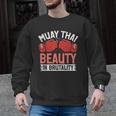 Muay Thai Beauty In Brutality Muay Thai Men Graphic Sweatshirt, trending gift