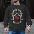 Muay Thai Is In My Blood Traditional Fighters Thai Boxing Men Graphic Sweatshirt, trending gift