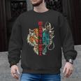 Muay Thai Thai Boxing Dragon Tiger Men Graphic Sweatshirt, trending gift Muay Thai Thai Boxing Dragon Tiger Men Graphic Sweatshirt, trending gift