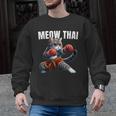 Muay Thai Cat Meow Thai Boxing Martial Art Kids Men Graphic Sweatshirt, trending gift Muay Thai Cat Meow Thai Boxing Martial Art Kids Men Graphic Sweatshirt, trending gift