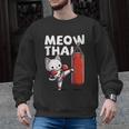 Muay Thai Cat Meow Thai Thai Boxing For Youth Muay Thai Men Graphic Sweatshirt, trending gift
