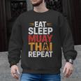 Muay Thai Fighter Eat Sleep Repeat Lifestyle Training Men Graphic Sweatshirt, trending gift Muay Thai Fighter Eat Sleep Repeat Lifestyle Training Men Graphic Sweatshirt, trending gift