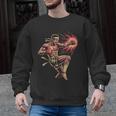 Muay Thai Fighter Southpaw Stance Minimal Silhouette Clean Men Graphic Sweatshirt, trending gift