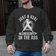 Muay Thai Girls Just a Girl Who Kicks You In The Ass Men Graphic Sweatshirt, trending gift