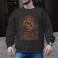 Muay Thai Roots Vintage Thai Boxing Fighter Thailand Dog Men Graphic Sweatshirt, trending gift