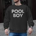 Pool Boy Saying Swim Cool Swimmer Swimming Pool Men Graphic Sweatshirt, trending gift