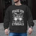 Praise Him With Loud Cymbals Psalm 150-5 Vintage Drum Kit Men Graphic Sweatshirt, trending gift