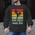 Retro Muay Thai Vintage MMA Martial Arts Thailand Boxing Men Graphic Sweatshirt, trending gift