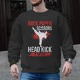 Rock Paper Scissors Head Kick I Win Muay Thai Men Graphic Sweatshirt, trending gift Rock Paper Scissors Head Kick I Win Muay Thai Men Graphic Sweatshirt, trending gift