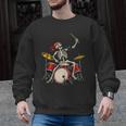Skeleton Drummer Skull Drum Kit Halloween Sleeveless Men Graphic Sweatshirt, trending gift