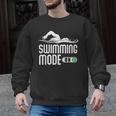 Swim Slogan Funny Swimming Mode On Swim Men Graphic Sweatshirt, trending gift