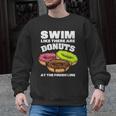 Swimming Donut Men Women Swimmer Sports Athlete Men Graphic Sweatshirt, trending gift Swimming Donut Men Women Swimmer Sports Athlete Men Graphic Sweatshirt, trending gift