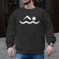 Swimming Icon Men Graphic Sweatshirt, trending gift