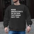 Never Underestimate An Old Man That Knows Muay Thai Men Graphic Sweatshirt, trending gift Never Underestimate An Old Man That Knows Muay Thai Men Graphic Sweatshirt, trending gift