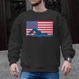 USA Flag Swimmer Swimming Sport Athlete Swim Swimming Men Graphic Sweatshirt, trending gift