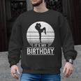 Vintage Birthday Shirt Muay Thai Kickboxer Its My Birthday Men Graphic Sweatshirt, trending gift