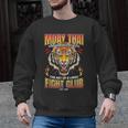 Vintage Muay Thai Twin Tiger Art Of 8 Limbs Men Graphic Sweatshirt, trending gift