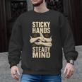 Women's Sticky Hands Steady Mind Muay Thai Boxing Men Graphic Sweatshirt, trending gift