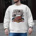 4th July BBQ Dad American Flag Brisket Smoke Men Graphic Sweatshirt, trending gift