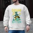 Cute Drummer Cat Drum Kitten Men Graphic Sweatshirt, trending gift Cute Drummer Cat Drum Kitten Men Graphic Sweatshirt, trending gift