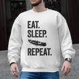 Eat Sleep Canoe Repeat Canoeing Outdoors Raglan Baseball Tee Men Graphic Sweatshirt, trending gift