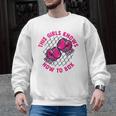 This Girl Knows How To Box Muay Thai Kickboxer Fan Boxing Men Graphic Sweatshirt, trending gift