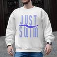 Just Swim Swimmer Swimming Men Graphic Sweatshirt, trending gift