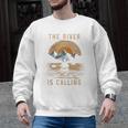 Kayak Kayak Vintage Mountains Canoe Kayak Raglan Baseball Tee Men Graphic Sweatshirt, trending gift