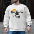 Kayaking Bear Retro Sunset Paddling Canoe Outdoor Adventure Men Graphic Sweatshirt, trending gift