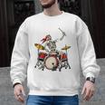 Skeleton Drummer Skull Drum Kit Halloween Raglan Baseball Tee Men Graphic Sweatshirt, trending gift