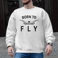 Swimmer Swim Team Born To Fly Butterfly Stroke Swimming Men Graphic Sweatshirt, trending gift