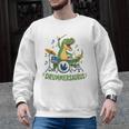 T-Rex Drumming With Drum Kit And Musical Notes Men Graphic Sweatshirt, trending gift T-Rex Drumming With Drum Kit And Musical Notes Men Graphic Sweatshirt, trending gift