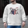 USA Patriotic Drum Kit American Flag Drum Set Men Graphic Sweatshirt, trending gift USA Patriotic Drum Kit American Flag Drum Set Men Graphic Sweatshirt, trending gift
