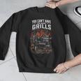 BBQ Dad Smoking Meat Smoker Barbecue Smoker Men Graphic Sweatshirt