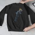 Beautiful Colors Swimming Hammerhead Shark Lovers Men Graphic Sweatshirt