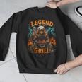 Bigfoot Legend Of The Grill BBQ Dad Father Day 2026 Men Graphic Sweatshirt