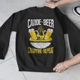 Canoe Beer Campfire Repeat Kayak Canoe Men Graphic Sweatshirt