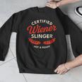 Certified Wiener Slinger BBQ Dad 4th Of July Men Graphic Sweatshirt