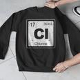 Chlorine Periodic Table Symbol Chemistry Swimming Dive Men Graphic Sweatshirt Chlorine Periodic Table Symbol Chemistry Swimming Dive Men Graphic Sweatshirt